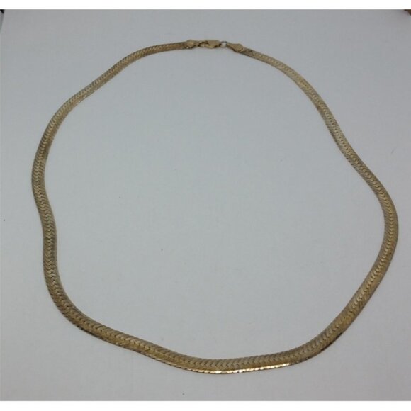 𝅺Vintage Italy Snake Chain Style Necklace Unisex Sterling Silver 925 - Picture 3 of 4